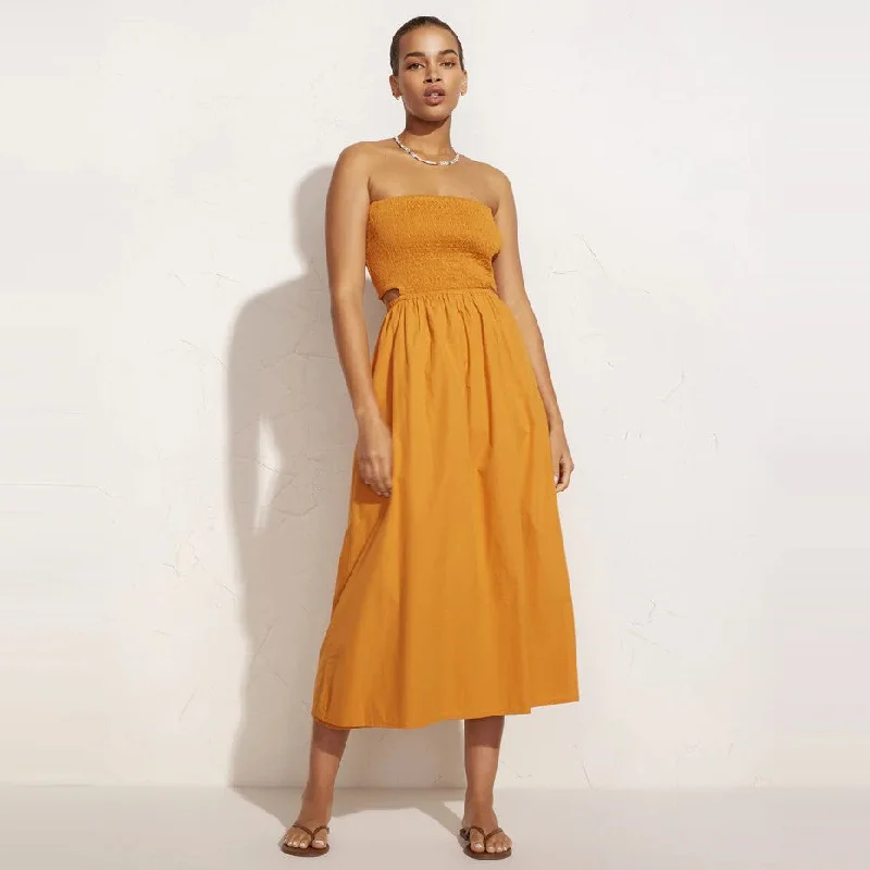 Deva Midi Dress (Orange)