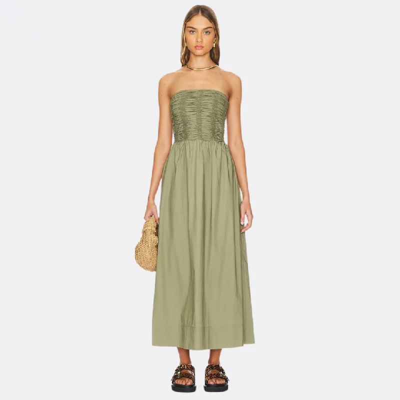 Dominquez Midi Dress (Khaki)