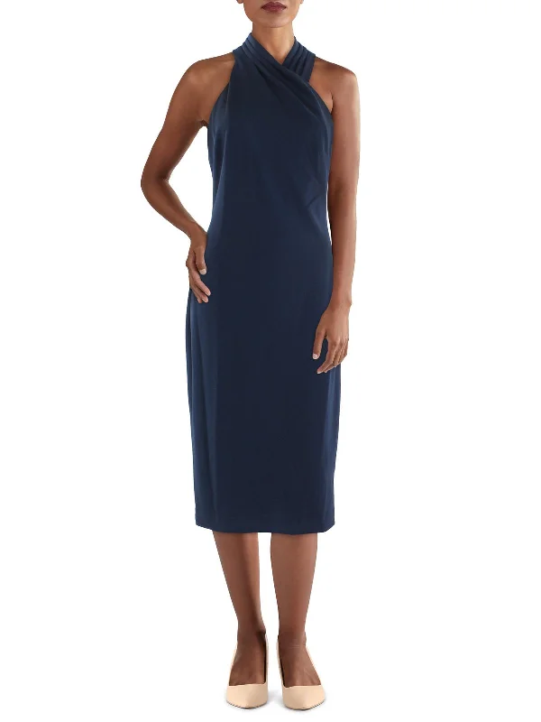 Harland Womens Crepe Midi Midi Dress Fashionable Wide Leg Midi Dress