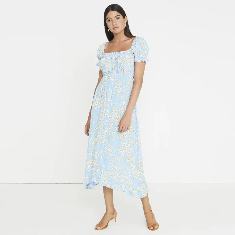 Ina Midi Dress (Le Bon Floral) Comfortable Floral Print Midi Dress