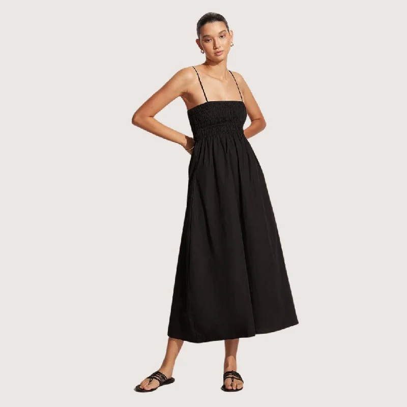 Marieka Midi Dress (Black)