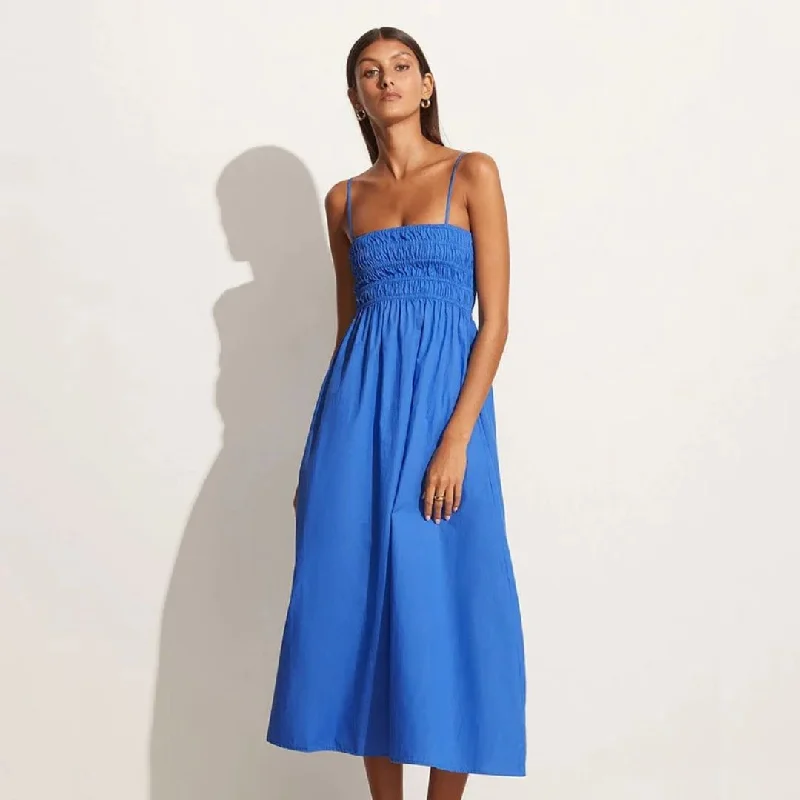 Marieka Midi Dress (Pacific Blue)