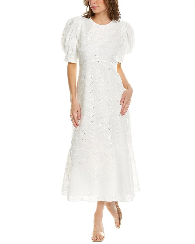Ted Baker Eyelet Midi Dress Stylish Animal Print Midi Dress