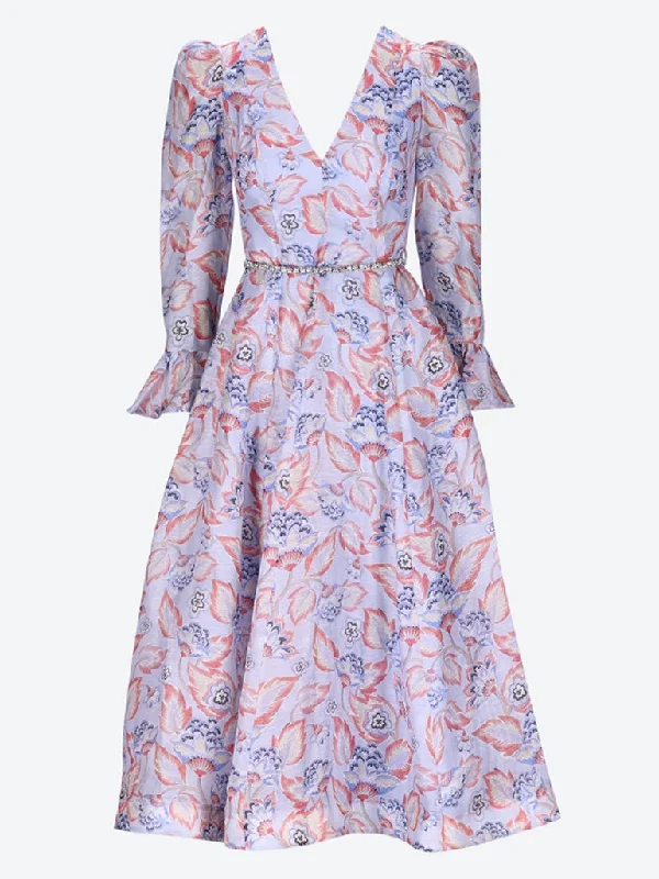 Eden long sleeve midi dress Comfortable Button Front Midi Dress