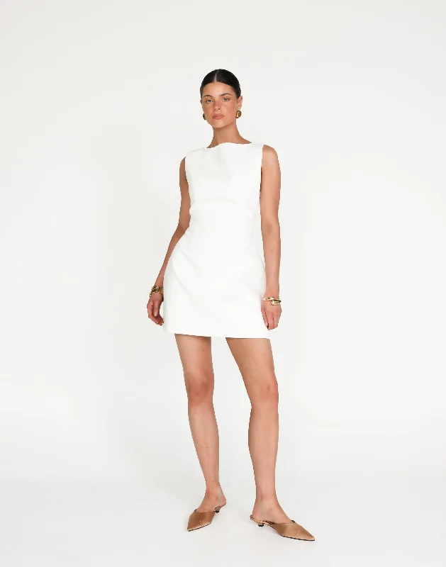 Anders Mini Dress (White)