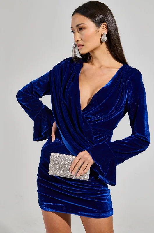 BEST DRESSED VELVET MINI DRESS Stylish Sweetheart Mini Dress