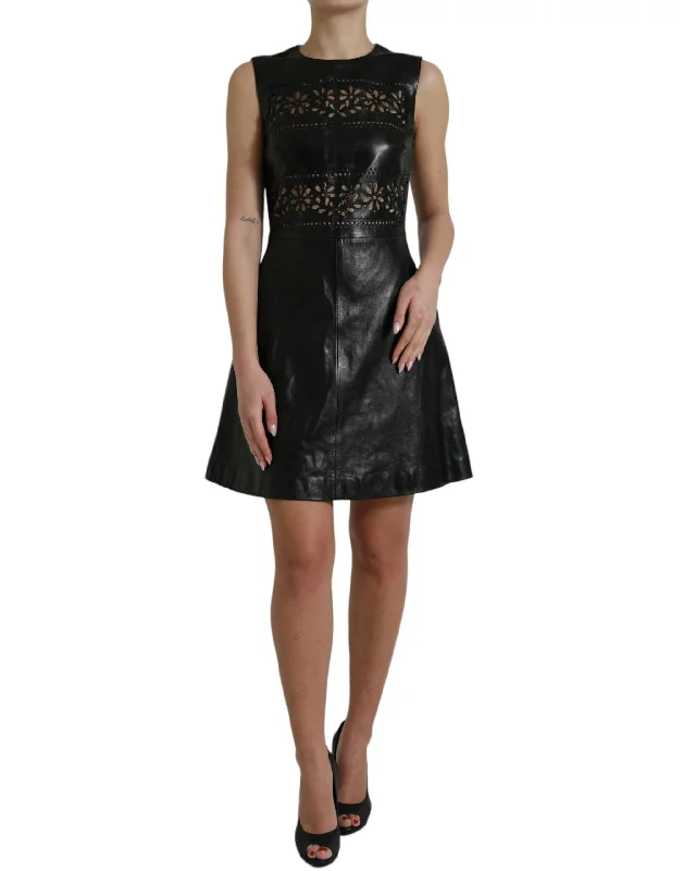 Elegant Black A-Line Mini Dress Classic White Mini Dress