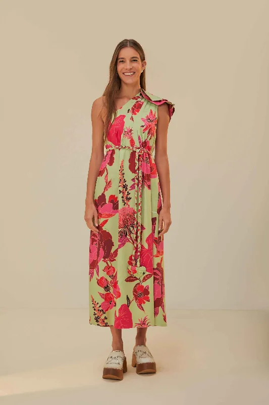 Green Fresh Garden Lenzing™ Ecovero™ Euroflax™ Maxi Dress Stylish Button-Up Maxi Dress Green Fresh Garden Lenzing™ Ecovero™ Euroflax™ Maxi Dress Stylish Button-Up Maxi Dress