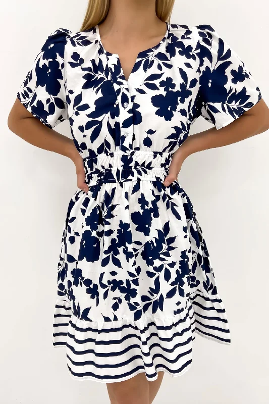 Gaia Mini Dress Navy