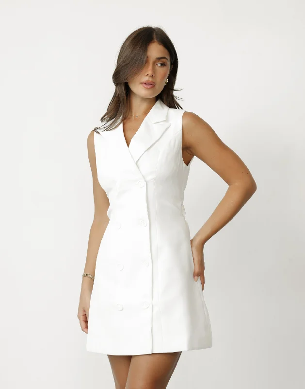 Gianne Mini Dress (White)