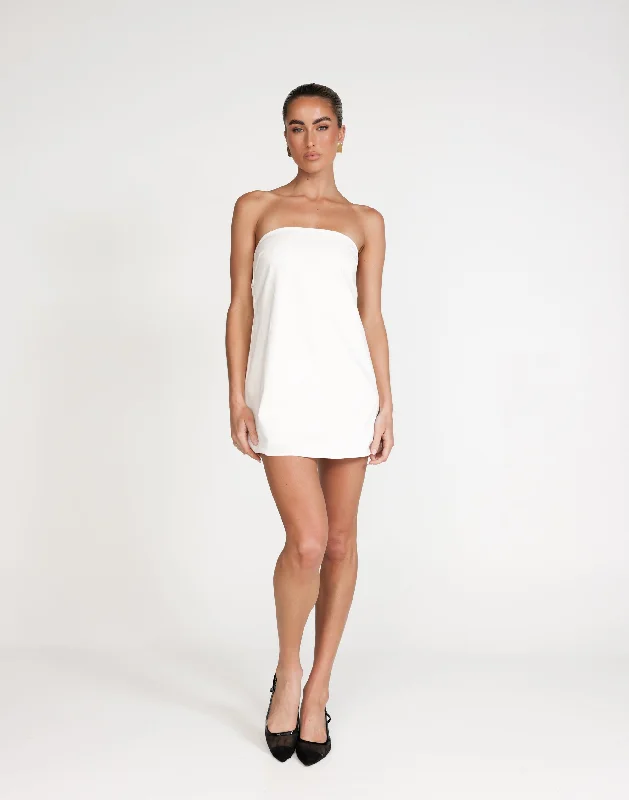 Hati Mini Dress (White)