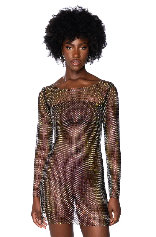 LABRYNTH EMBELLISHED MINI DRESS Classic Floral Mini Dress