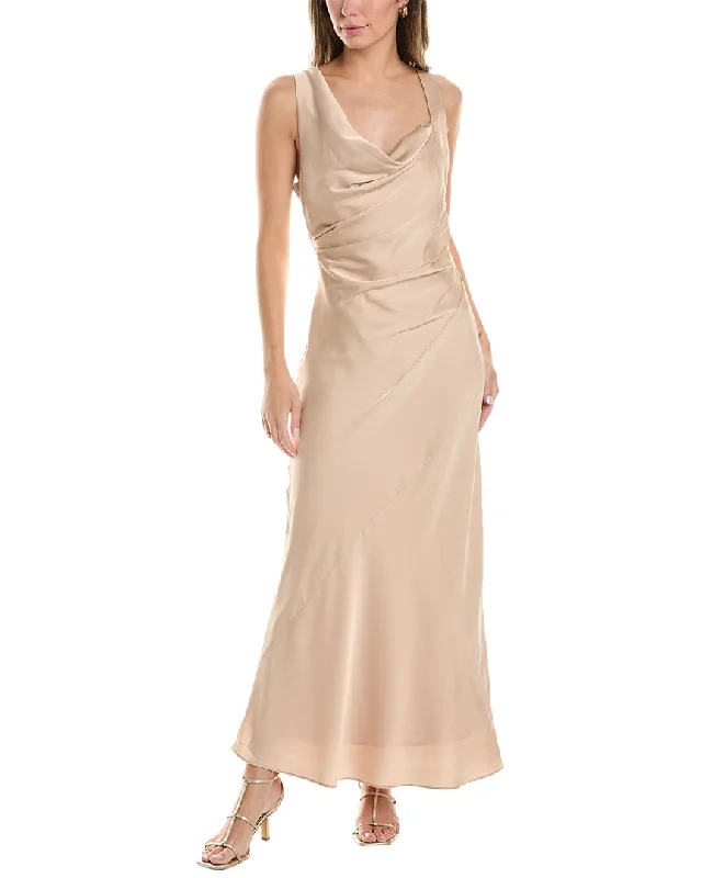 Maggy London Cowl Neck Maxi Dress