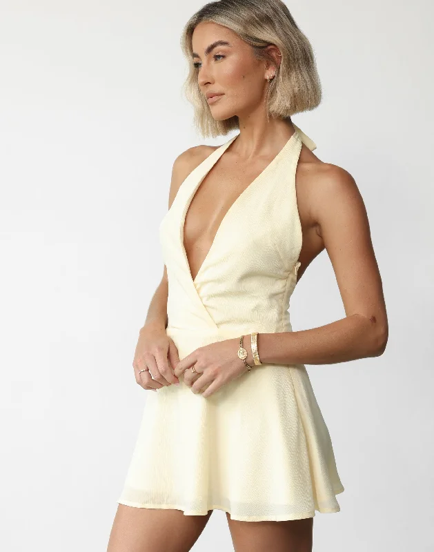 Raquelle Mini Dress (Lemon)