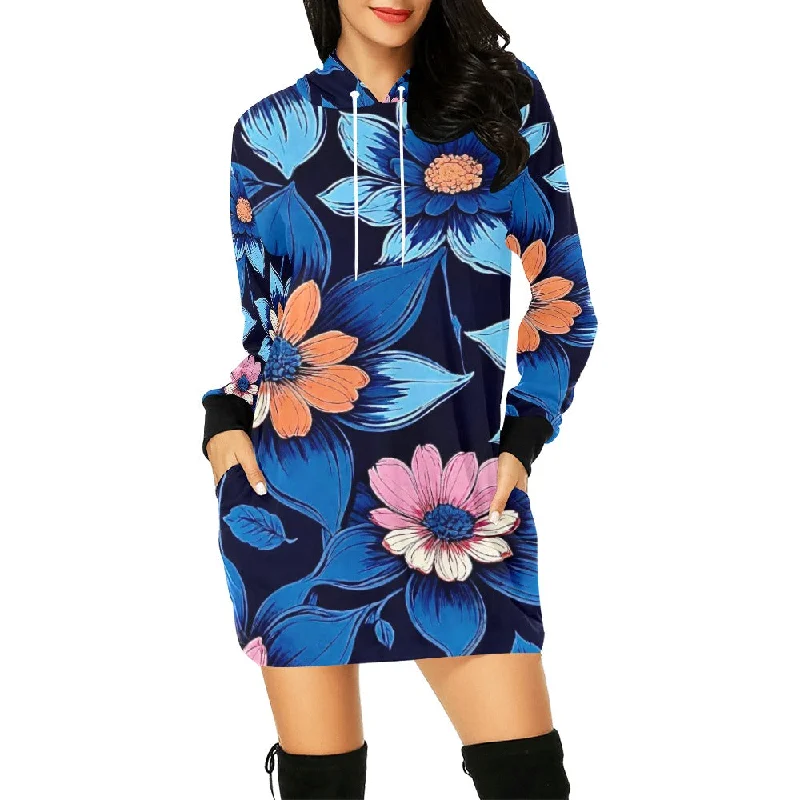 Women's All Over Print Hoodie Mini Dress (H27)