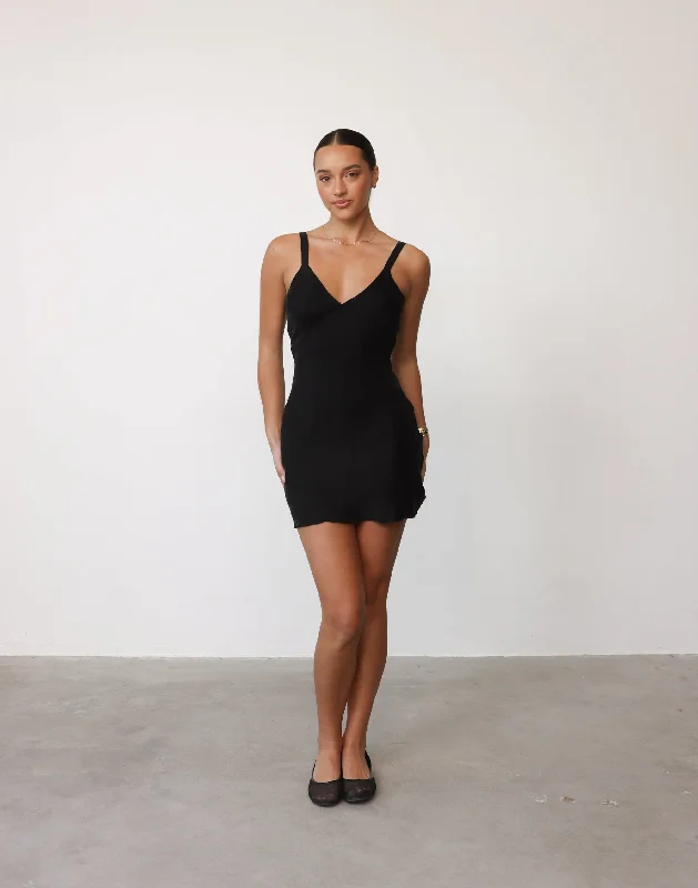 Zaya Mini Dress (Black)