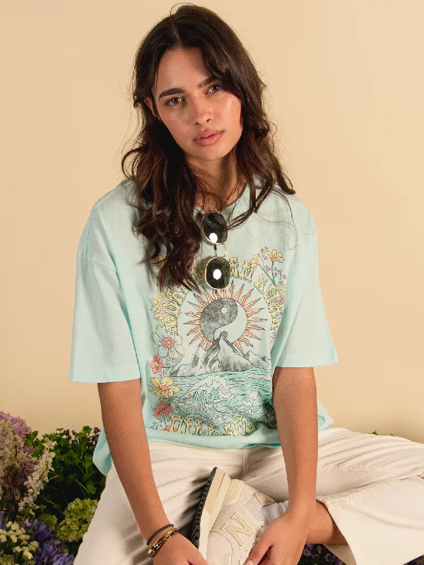 BILLABONG DAYDREAM AWAY SHORT SLEEVE BOYFRIEND TEE