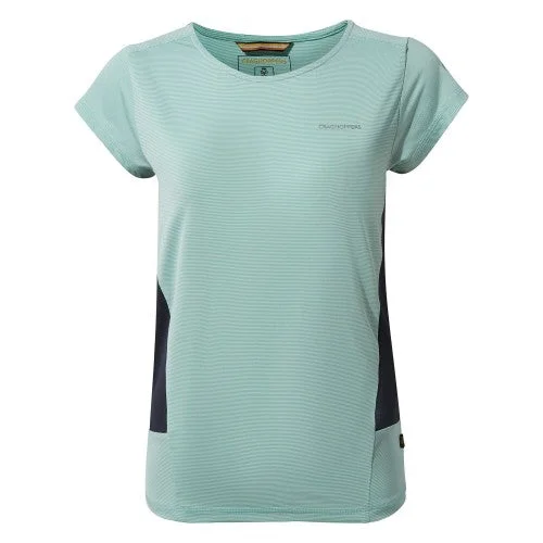 Craghoppers Womens/Ladies Atmos Short Sleeved T-Shirt Lace Blend Ribbed Blend Corduroy Blend Craghoppers Womens/Ladies Atmos Short Sleeved T-Shirt Lace Blend Ribbed Blend Corduroy Blend