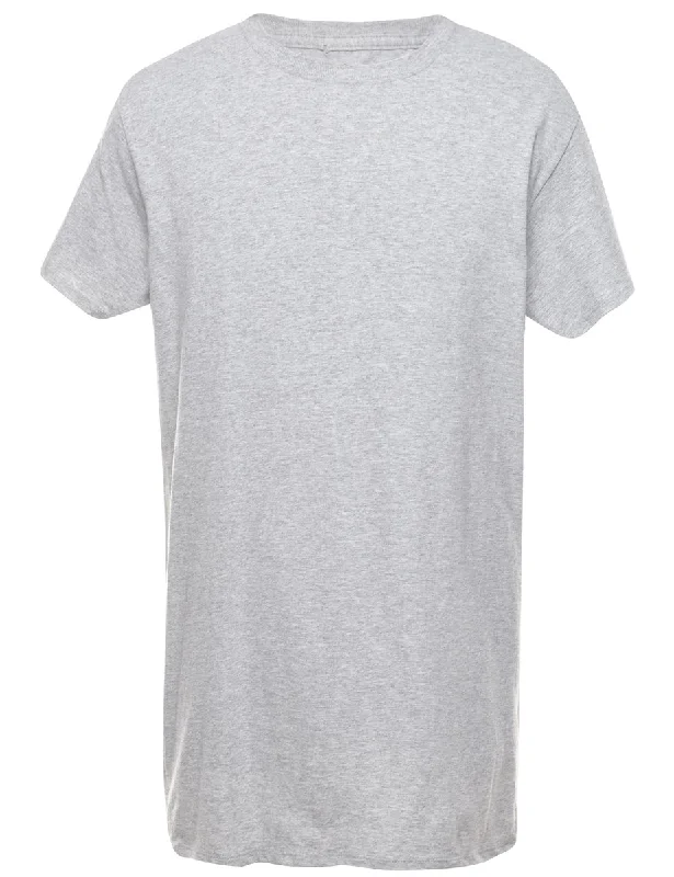 Grey Plain T-shirt - M