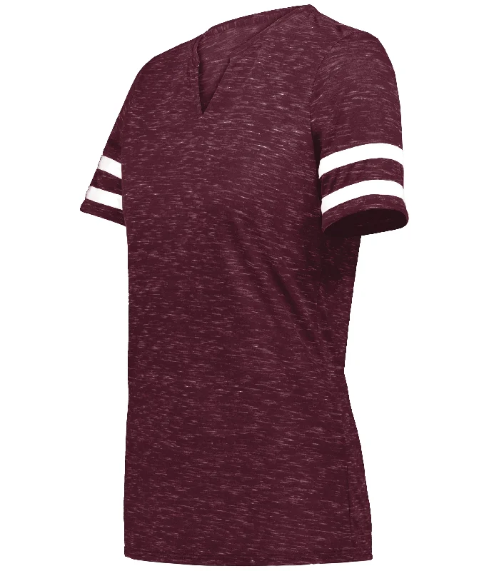 MAROON HEATHER/WHITE