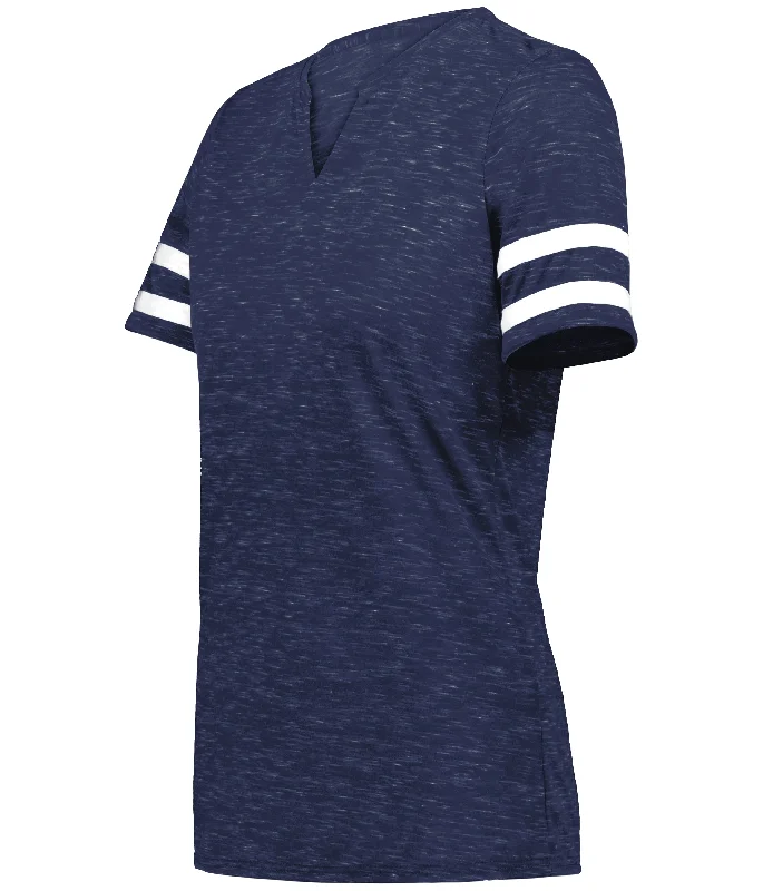 NAVY HEATHER/WHITE