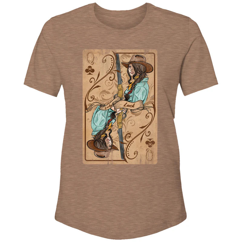 "Lady Luck" Light Brown T-Shirt