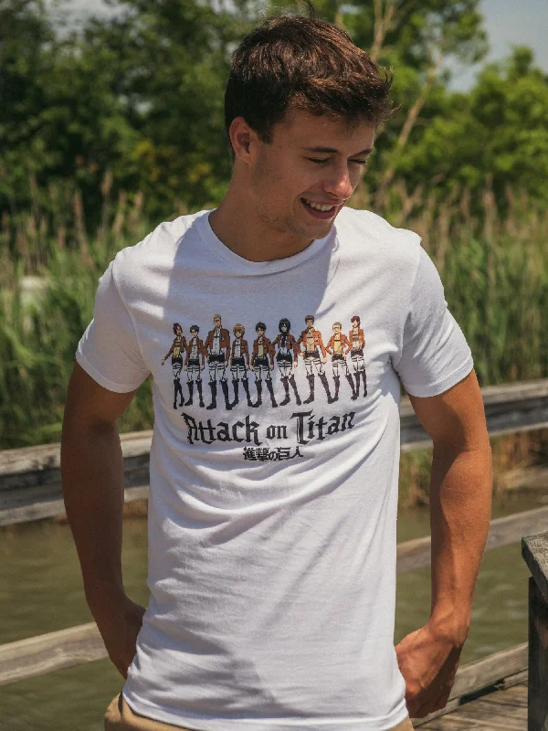 NTD APPAREL ATTACK ON TITAN GROUP T-SHIRT - CLEARANCE Front Pockets Side Pockets Patch Pockets NTD APPAREL ATTACK ON TITAN GROUP T-SHIRT - CLEARANCE Front Pockets Side Pockets Patch Pockets