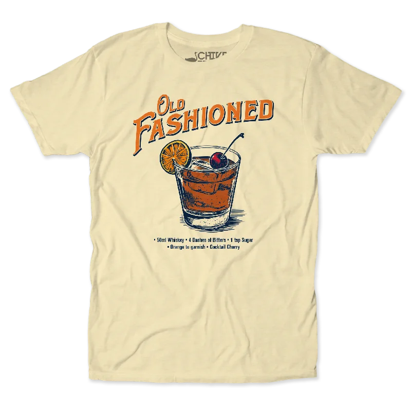 One Old Fashioned Please Unisex Tee Basic T-Shirt Crew Neck Short Sleeve
