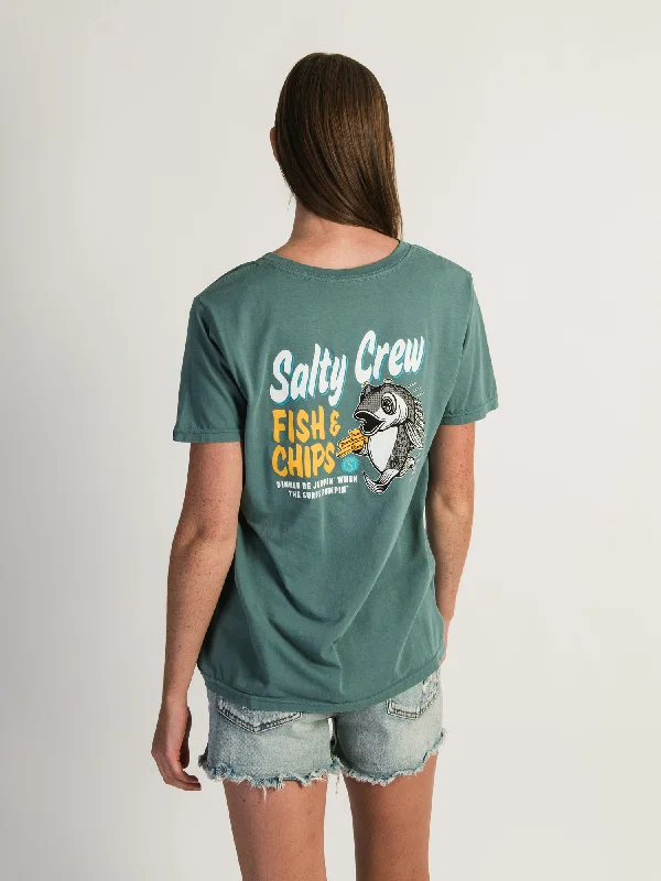 SALTY CREW FISH N CHIPS BOYFRIEND T-SHIRT