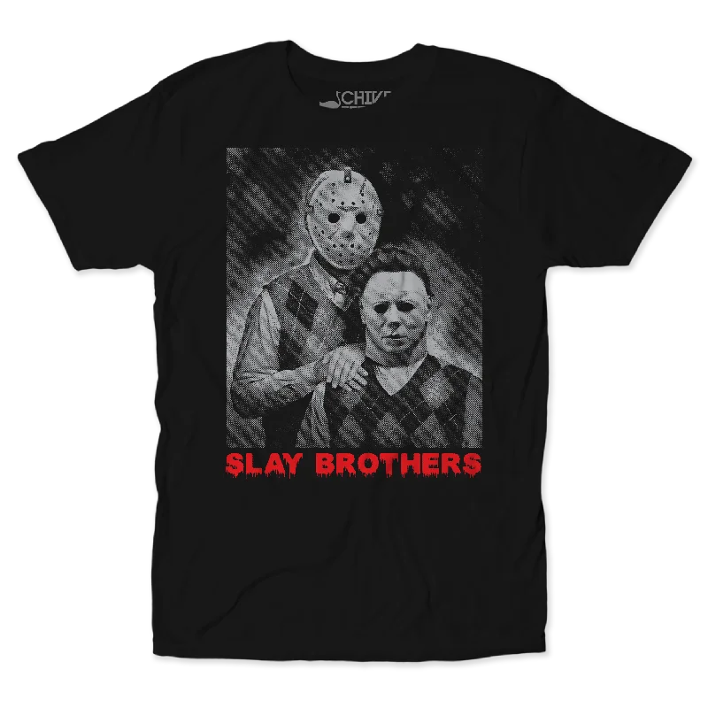 Slay Brothers Unisex Tee Plaid T-Shirt Polka Dot Checkered
