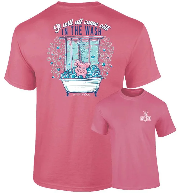 Southernology Women's All in the Wash Short Sleeve T-Shirt Plaid T-Shirt Polka Dot Checkered Southernology Women's All in the Wash Short Sleeve T-Shirt Plaid T-Shirt Polka Dot Checkered