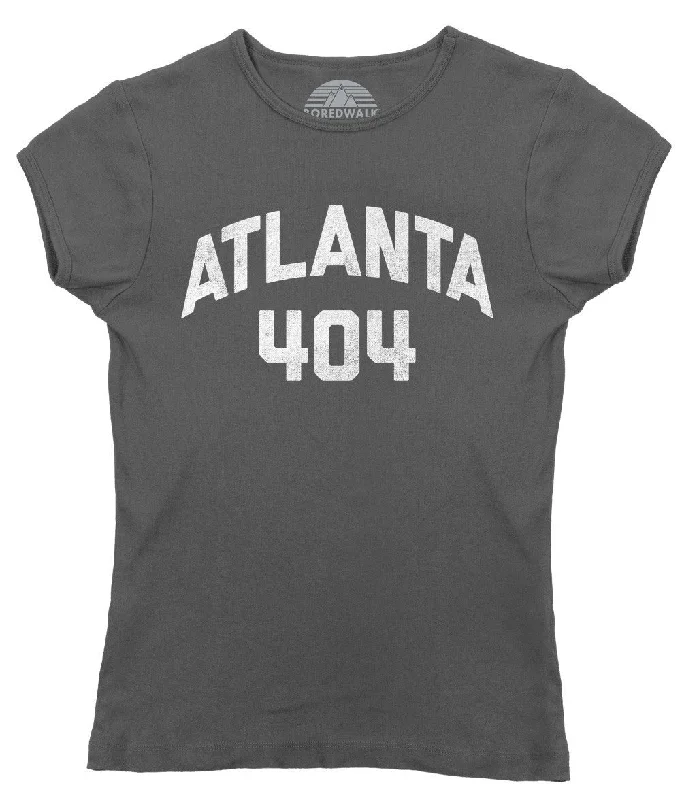 Women's Atlanta 404 Area Code T-Shirt