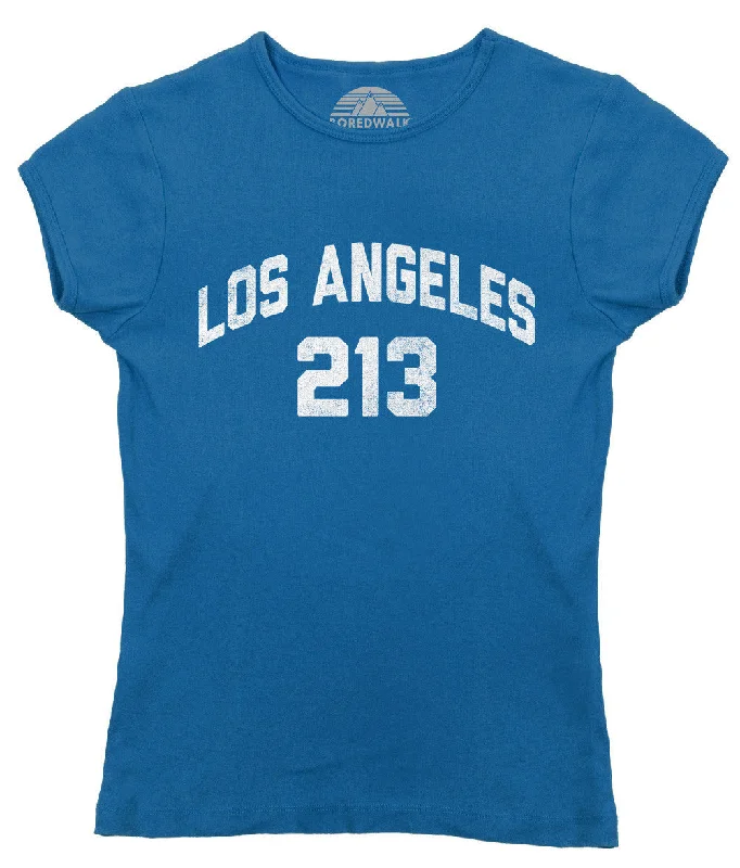 Women's Los Angeles 213 Area Code T-Shirt