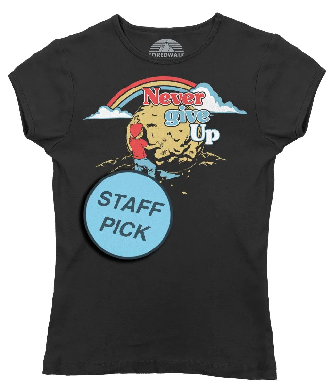 Women's Never Give Up Sisyphus T-Shirt