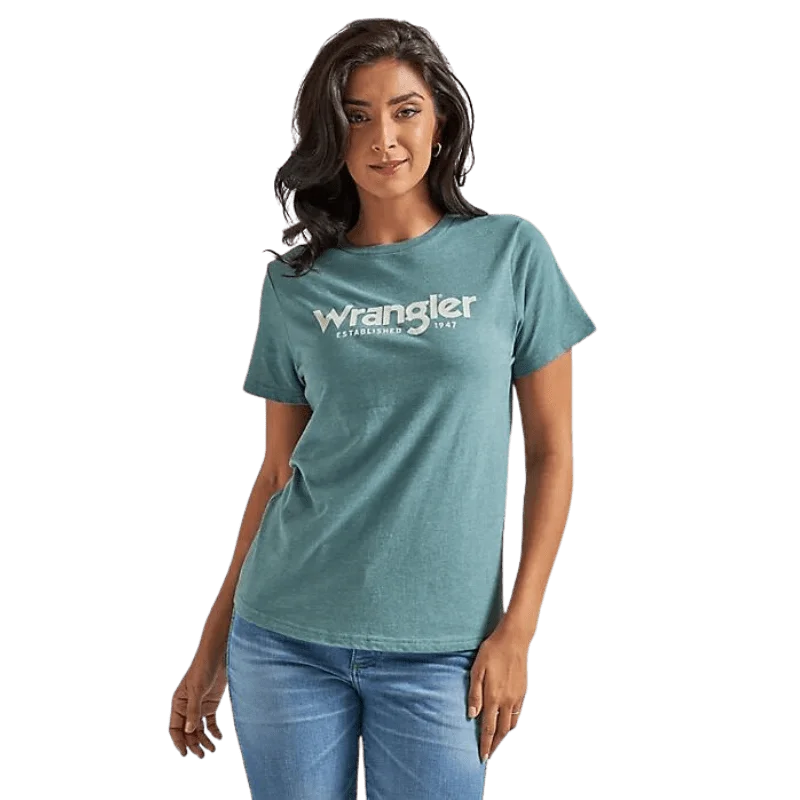 Wrangler Women's Sagebrush Green Western Graphic T-Shirt 112339511 Lace Blend Ribbed Blend Corduroy Blend Wrangler Women's Sagebrush Green Western Graphic T-Shirt 112339511 Lace Blend Ribbed Blend Corduroy Blend