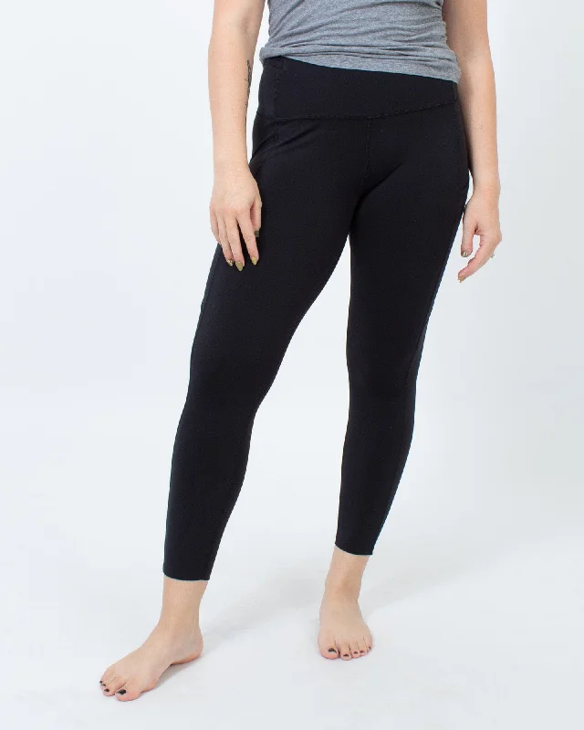 Black Lululemon Leggings with Side Pockets