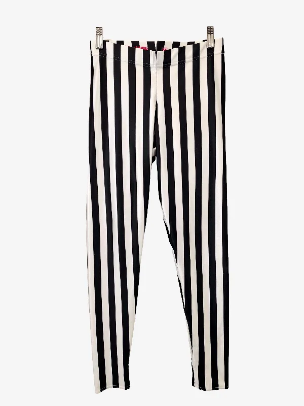 Blackmilk Striped Shiny Leggings Size M