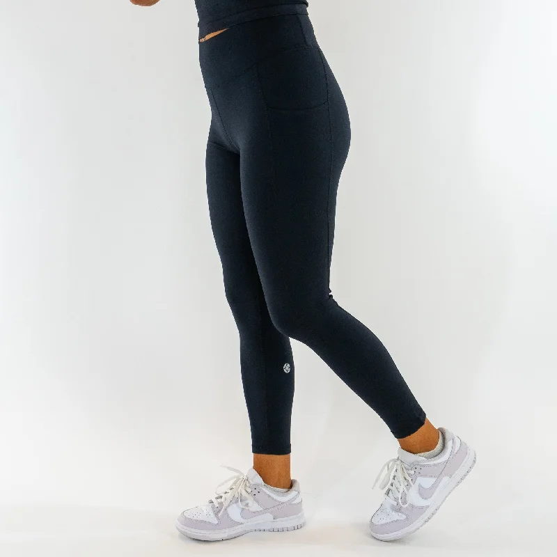 Lycra Contour Highwaist Leggings (Black)