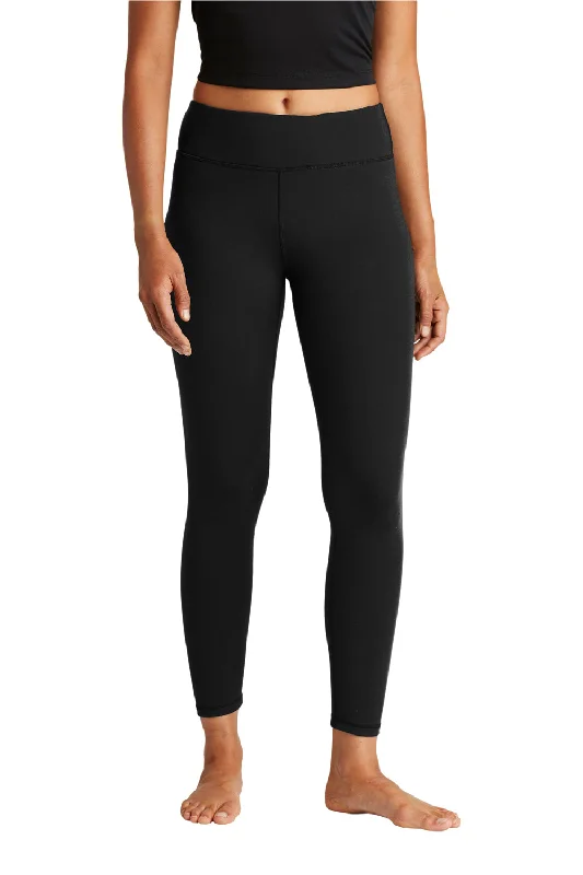 Sport-Tek Womens Moisture Wicking Leggings - Black Comfortable Bootcut Workout Leggings Sport-Tek Womens Moisture Wicking Leggings - Black Comfortable Bootcut Workout Leggings