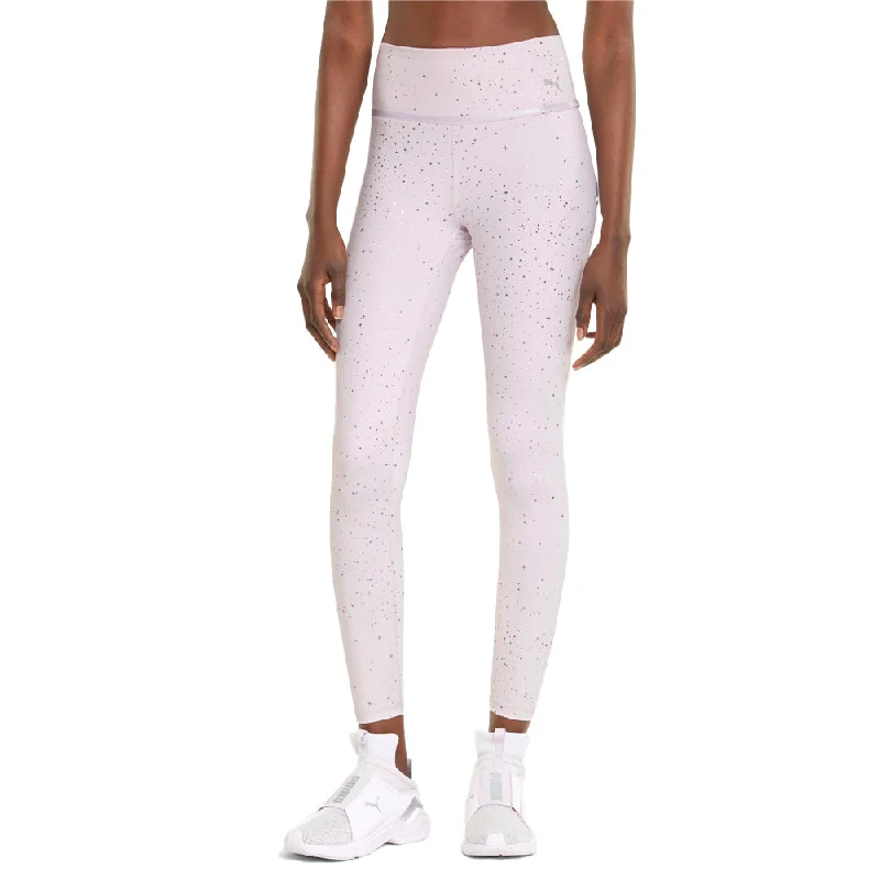 Stardust Crystalline High Waist 7/8 Training Leggings Stylish Printed Stretch Leggings