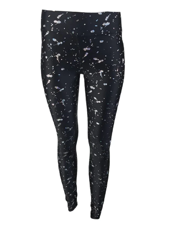 TEREZ Women's Black Metallic Splatter Leggings #22258110 NWT