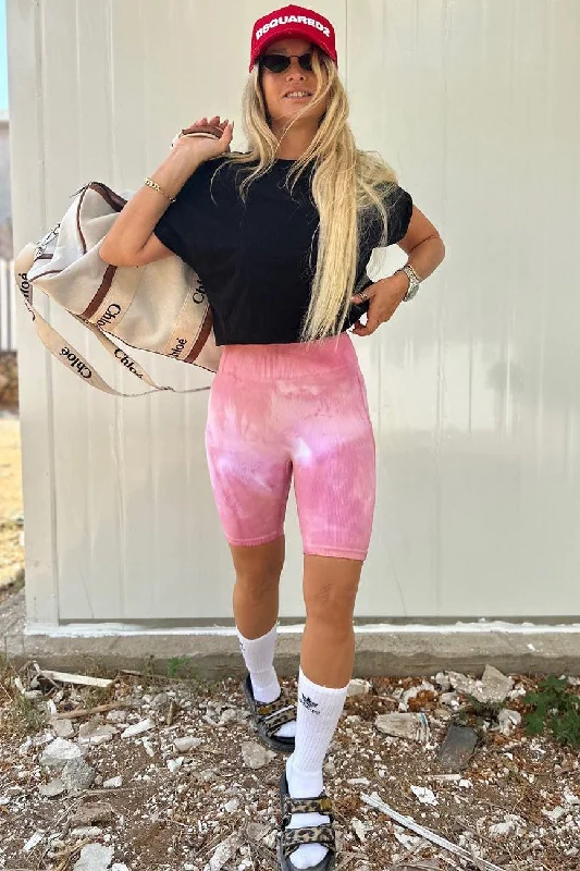 Tie dye legging Stylish Faux Leather Leggings
