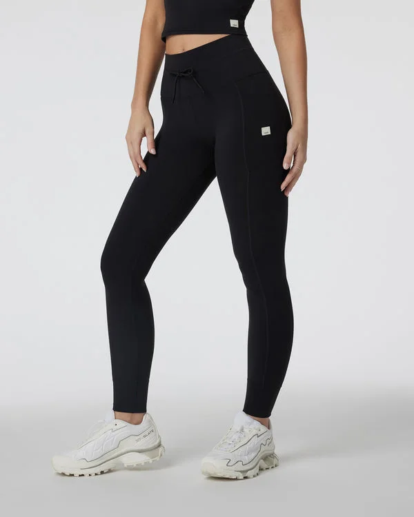Women's Daily Pocket Legging - Black Stylish Camo Print Leggings