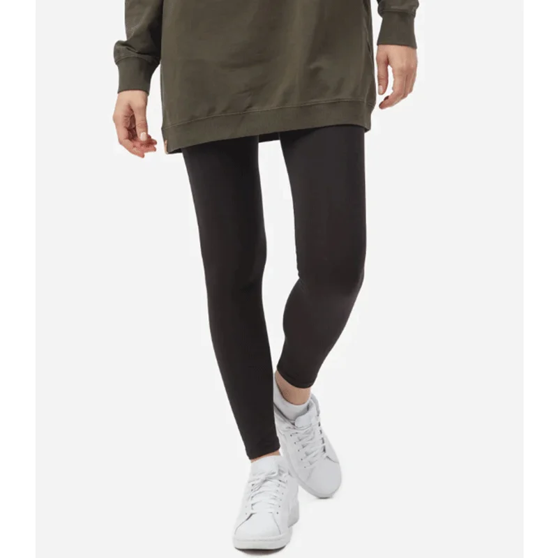 Women's High Rise Organic Cotton Legging Trendy Adjustable Waist Leggings