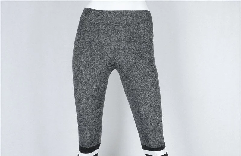 Women Stripe Patchwork Leggings Fashion Breathable Leggings Female Sexy Push Up Workout Leggings 4 Color Classic Solid Color Leggings Women Stripe Patchwork Leggings Fashion Breathable Leggings Female Sexy Push Up Workout Leggings 4 Color Classic Solid Color Leggings