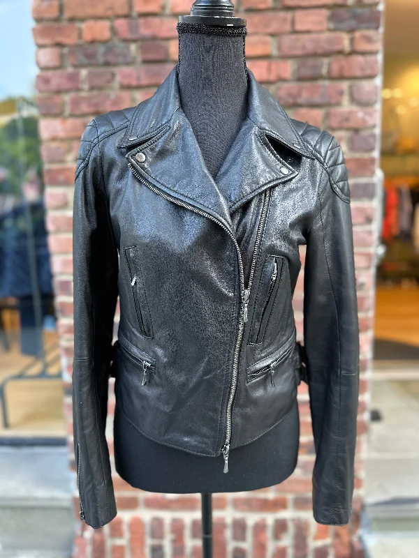 CLUB MONACO Leather Biker jacket / S Corduroy Jacket Velvet Jacket Brocade Jacket
