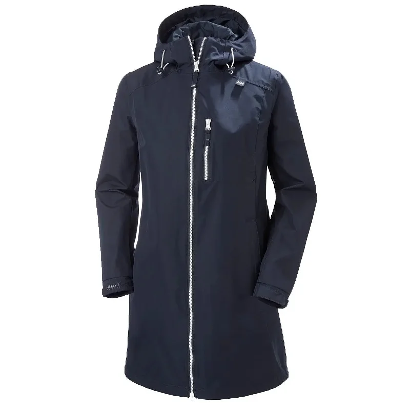 Long Belfast Rain Jacket - Navy