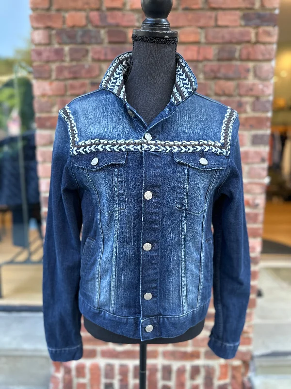 ISABEL MARANT & H&M Denim Jacket / XS Cotton Fabric Linen Fabric Terry Fabric