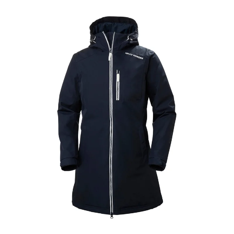 Long Belfast Winter Jacket - Navy