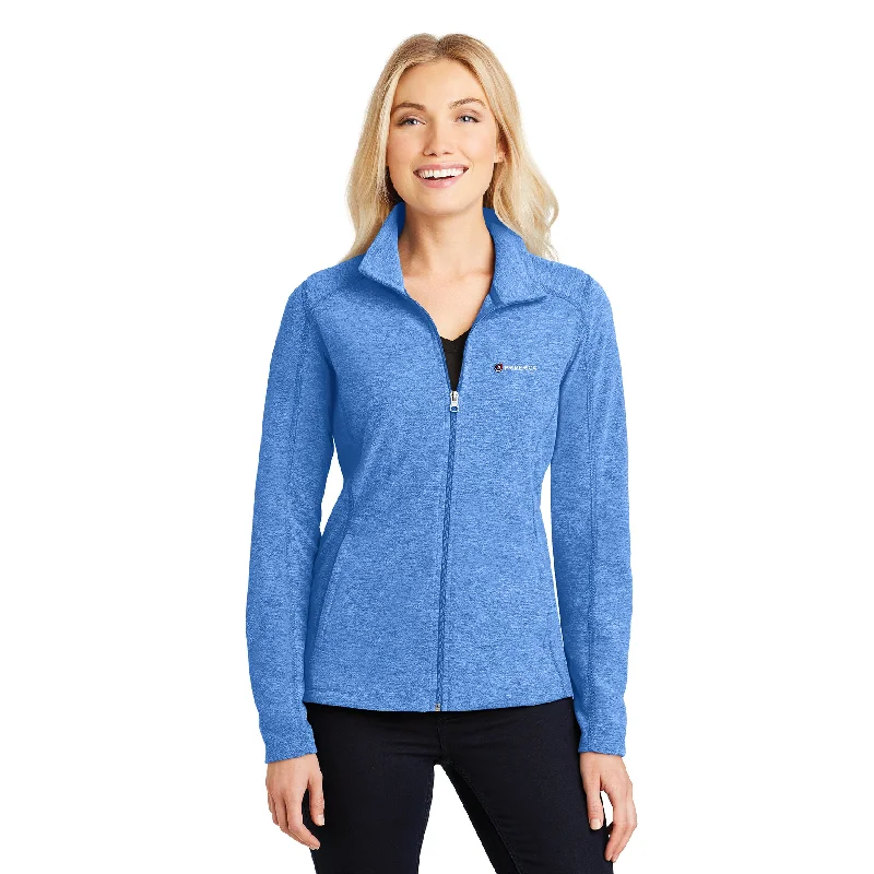 Port Authority Ladies Heather Microfleece Full-Zip Jacket Zippered Jacket Buttoned Jacket Snapped Jacket Port Authority Ladies Heather Microfleece Full-Zip Jacket Zippered Jacket Buttoned Jacket Snapped Jacket